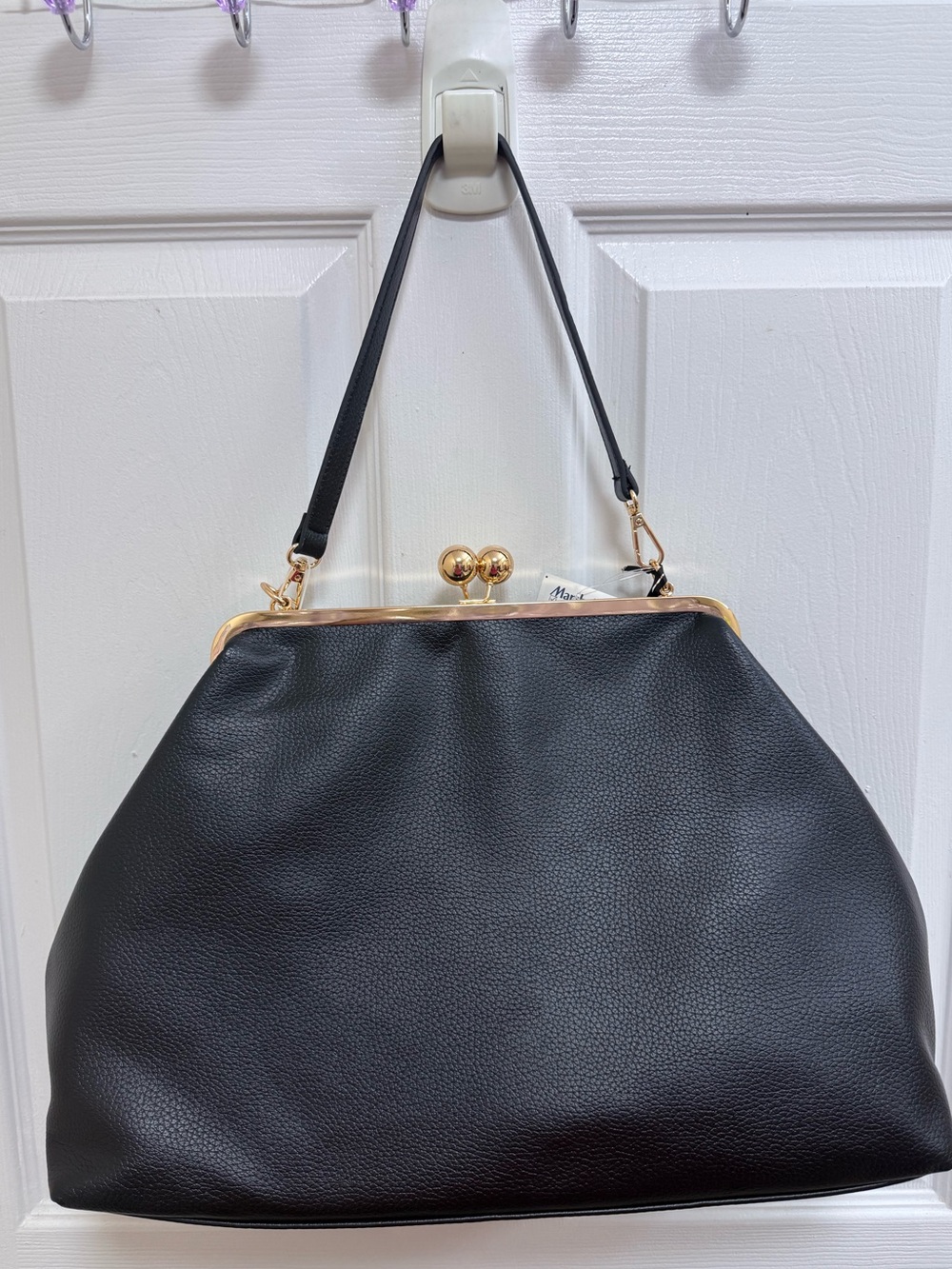 NWT Juicy Couture Charm Haus Large Frame Viral Kiss Lock Bag In Black Y2K - Picture 5 of 8